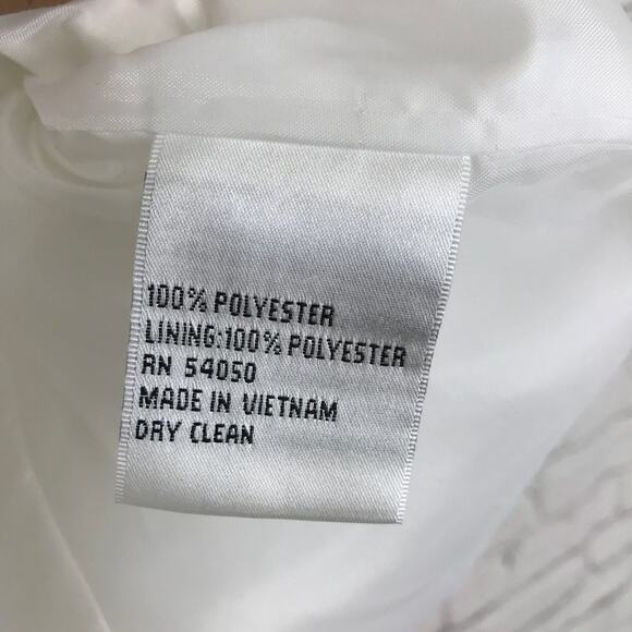 Le Suit Petite White Short Sleeve Jacket 16P - Picture 5 of 5